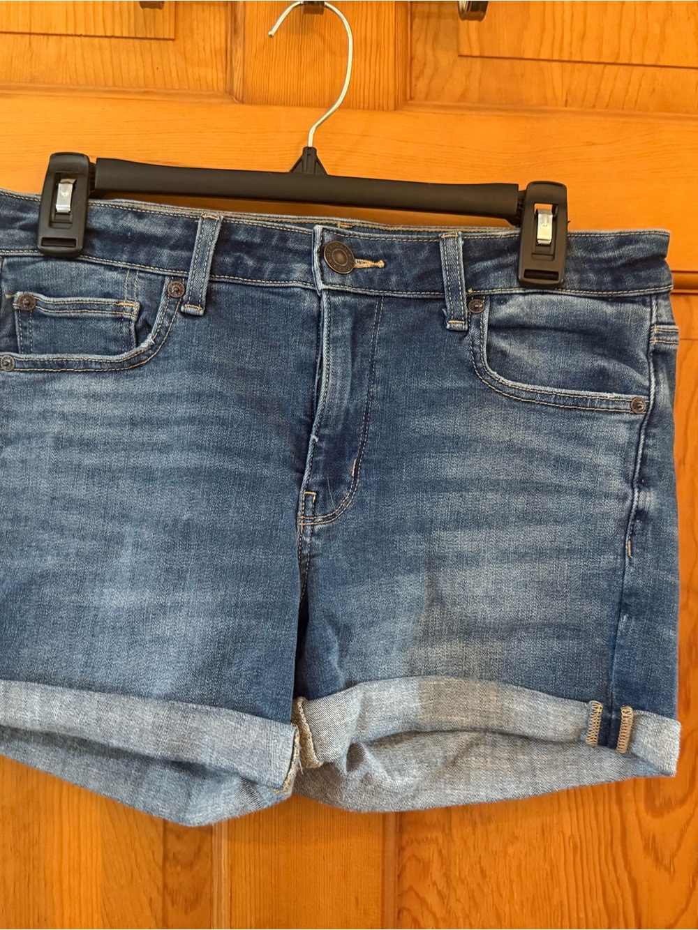 American Eagle Outfitters Medium Blue Rolled Cuff Denim Shorts